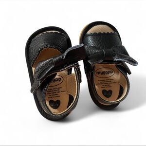 Black Kids Shoes with Bow